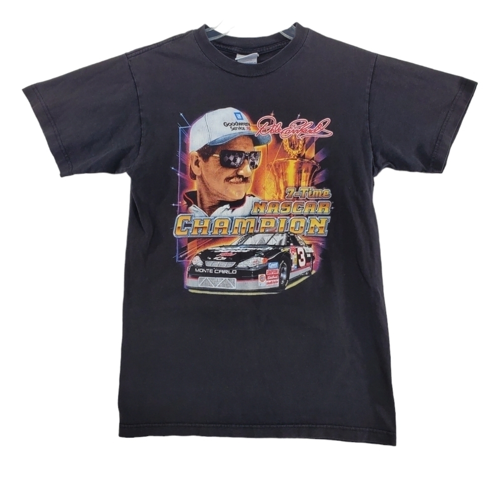 Vtg Chase Dale Earnhardt T-Shirt Youth XL 18/20 NASCAR Champ 2-Sided Graphic Y2K